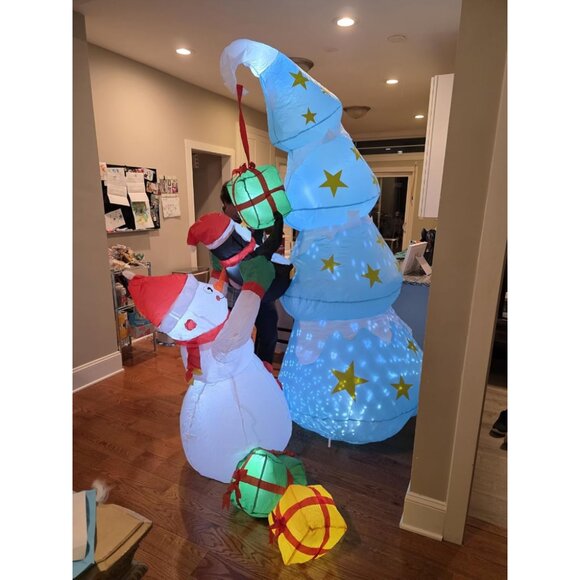 🆕8FT Christmas Inflatable Winter Tree Built-in LED Light Outdoor Decoration - Picture 1 of 9